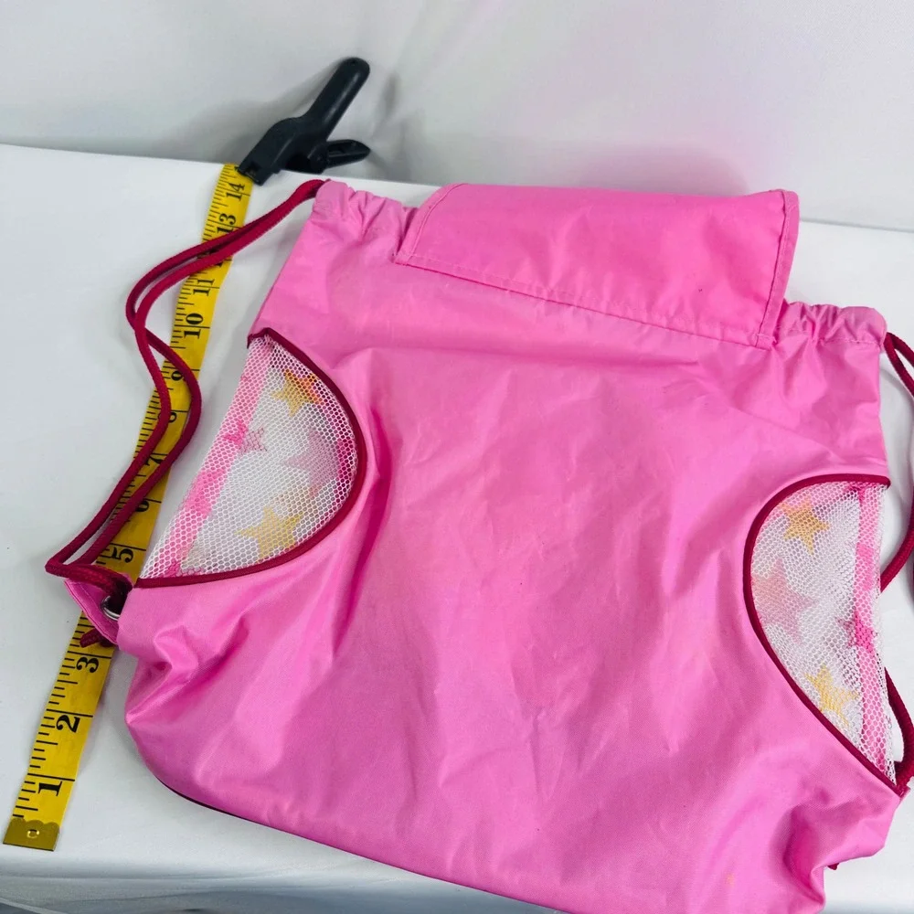 American Girl Victoria Secrets Pink Mesh Drawstring‎ Backpack